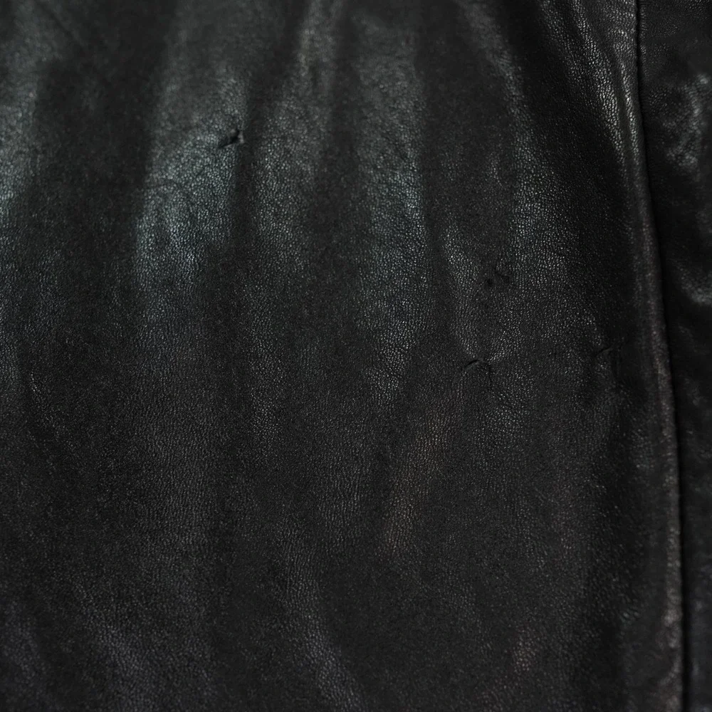 VTG The Territory Ahead Leather‎ Blazer Mens Large Black Jacket Classic READ MOB
